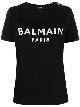 Balmain: Футболка с принтом 