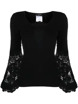 Chanel Pre-Owned: Чёрный свитер 