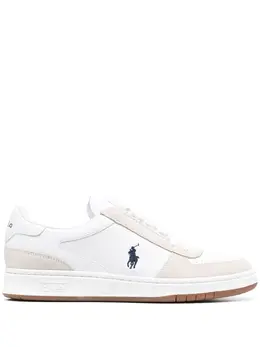 Polo Ralph Lauren: Белые кроссовки 