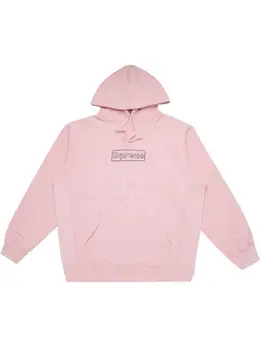 Supreme: Розовая толстовка  Kaws Chalk