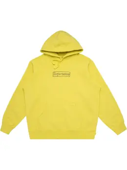 Supreme: Жёлтая толстовка  Kaws Chalk