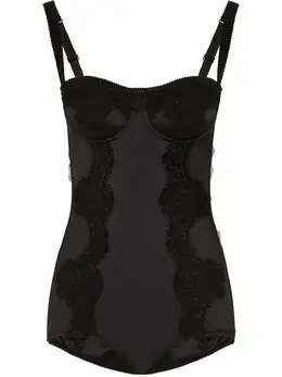 Dolce & Gabbana: Чёрный боди 