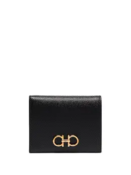 Salvatore Ferragamo: Чёрный кошелёк  Gancini