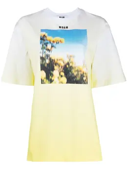MSGM: Футболка с принтом 