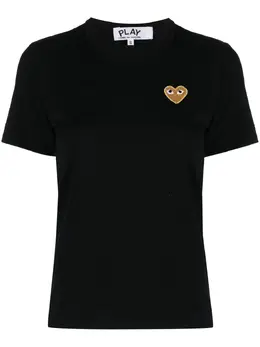 Comme Des Garçons Play: Чёрная футболка  Heart