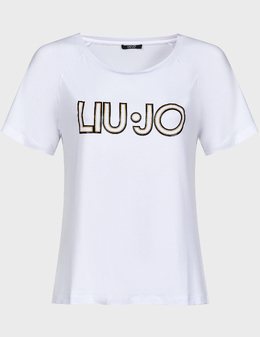 LIU JO: Белая футболка 