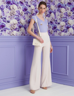 ELISABETTA FRANCHI: Фиолетовая футболка 