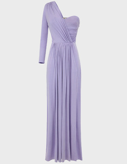 ELISABETTA FRANCHI: Фиолетовое платье 