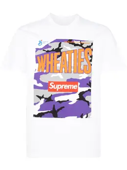 Supreme: Белая футболка  Wheaties