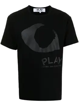 Comme Des Garçons Play: Футболка с принтом 