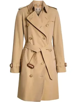 Burberry: Хлопковый плащ  Kensington Heritage