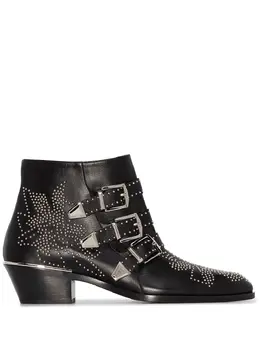 Chloé: Чёрные ботинки  Susanna