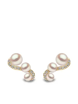 Yoko London: Серьги  Sleek Akoya