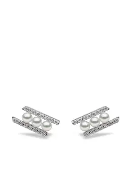 Yoko London: Серьги  Sleek Akoya