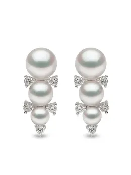 Yoko London: Серьги  Sleek Akoya