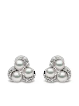 Yoko London: Серьги  Sleek Akoya