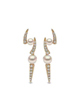 Yoko London: Серьги  Sleek Akoya