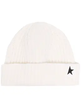 Golden Goose: Белая шапка  Star
