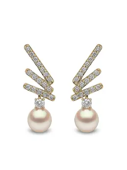 Yoko London: Серьги  Sleek Akoya