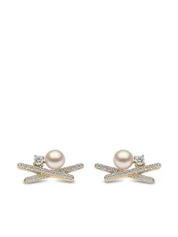 Yoko London: Серьги  Sleek Akoya