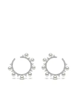 Yoko London: Серьги  Sleek Akoya