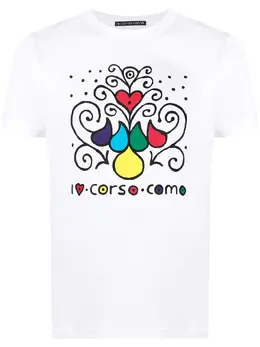 10 CORSO COMO: Футболка с принтом 