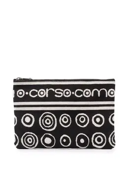 10 CORSO COMO: Чёрный клатч 