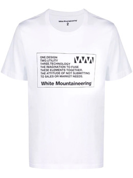White Mountaineering: Футболка с принтом 