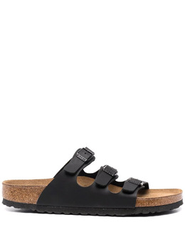 Birkenstock: Чёрные сандалии 