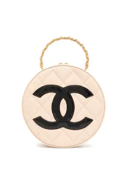 Chanel Pre-Owned: Бежевая сумка 