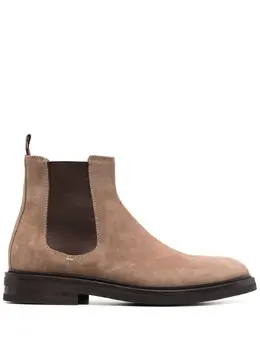 Brunello Cucinelli: Бежевые ботинки 