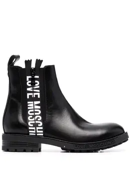 Love Moschino: Чёрные ботинки 
