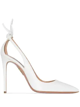 Aquazzura: Белые туфли  Bow Tie