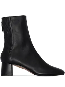 Aquazzura: Чёрные ботинки 