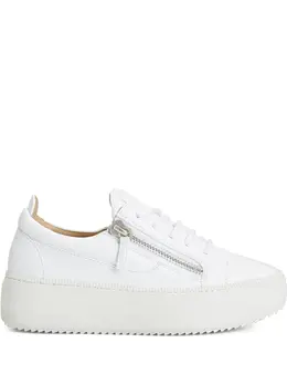 Giuseppe Zanotti: Белые кроссовки  Gail