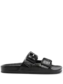 Balenciaga: Чёрные сандалии  Mallorca