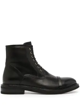 Malone Souliers: Чёрные ботинки 