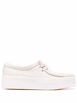 Clarks Originals: Белые лоферы 