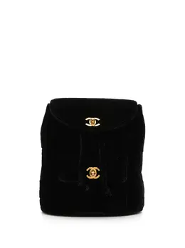 Chanel Pre-Owned: Чёрный рюкзак 