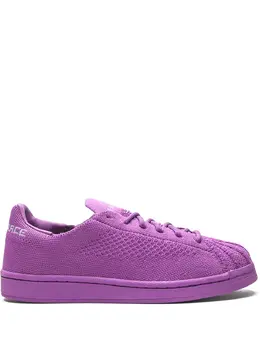 adidas: Фиолетовые кроссовки  Primeknit