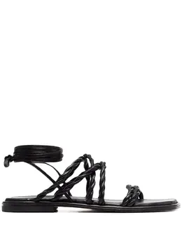 Stuart Weitzman: Чёрные сандалии  Calypso