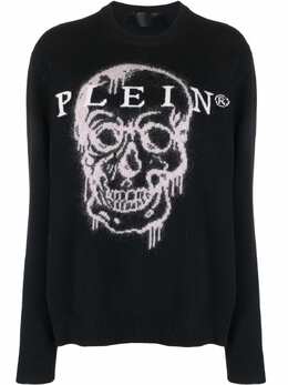 Philipp Plein: Трикотажный свитер  Skull