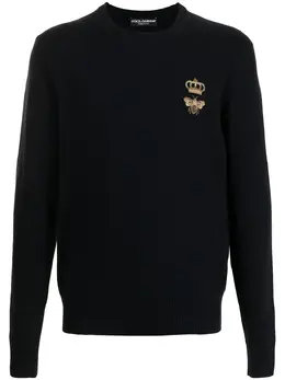 Dolce & Gabbana: Чёрный свитер 