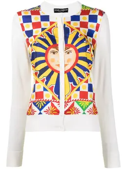 Dolce & Gabbana: Кардиган с принтом 