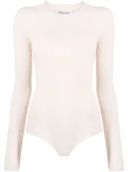 Maison Margiela: Белый боди 