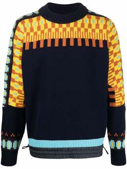 sacai: Трикотажный свитер 