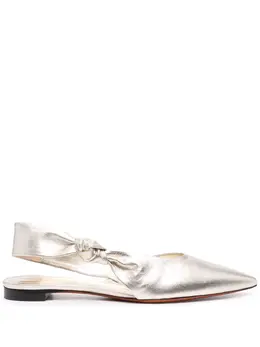 Santoni: Серебристые сандалии 