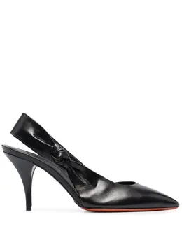 Santoni: Чёрные туфли 