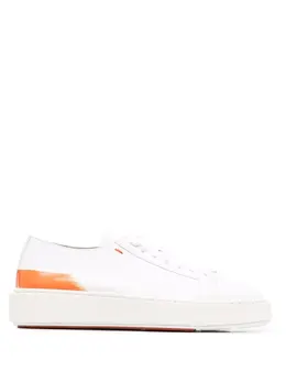 Santoni: Белые кроссовки 