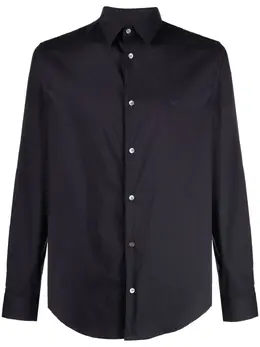 Emporio Armani: Синяя рубашка 